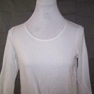 Tee Shirt Top Tie Front White